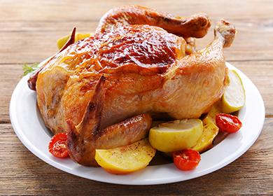 كيفية طهي الدجاج في الوصفة ، لإعداد الدجاج الكامل ، وكيفية طهي الدجاج اللذيذ