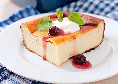 Egg-free cottage cheese casserole