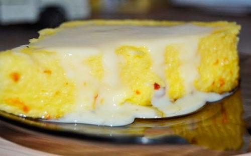 Ang steamed cottage cheese casserole