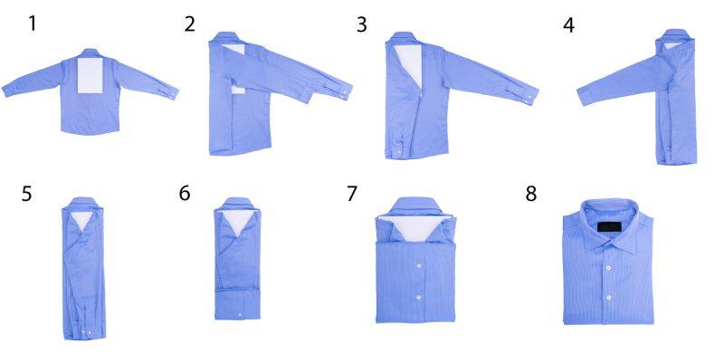 Схема за сгъване на риза