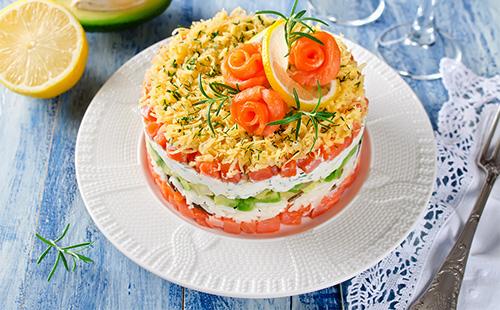 Fisch-Blätterteig-Salat