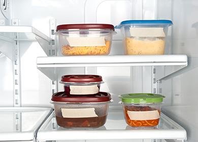 Zásobníky na jídlo v lednici