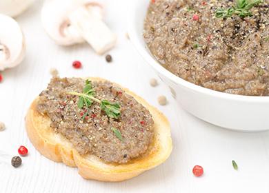Pilzkaviar: Rezepte zur Ernte für den Winter und zum Servieren mit heißer Hitze