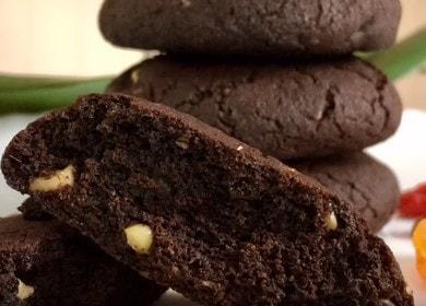 Mga Chocolate Cookies na may Cocoa sa 5 Minuto