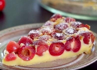 Clafouti french cherry pie - maselan at simple