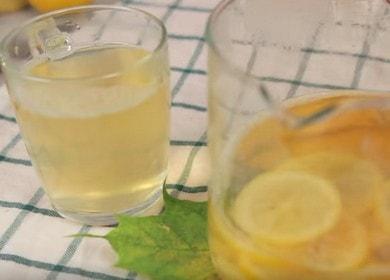 Richtige Zubereitung von Tee mit Ingwer und Zitrone: Ein Rezept mit schrittweisen Fotos.