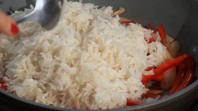 Leckerer Fisch mit Reis - das Ergebnis in Restaurants
