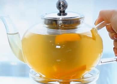 Ginger tea na may lemon at honey ayon sa isang hakbang-hakbang na recipe na may isang larawan