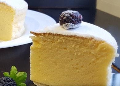 Inihahanda namin ang pinaka masarap na cheesecake ng Hapon ayon sa isang sunud-sunod na recipe na may mga larawan at video.