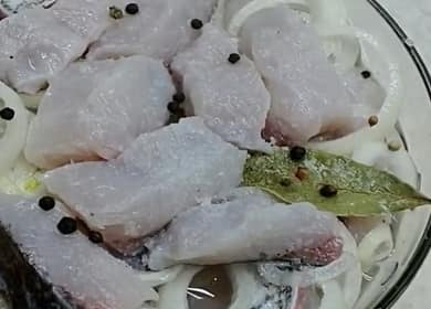 Ang homemade marinated silver carp