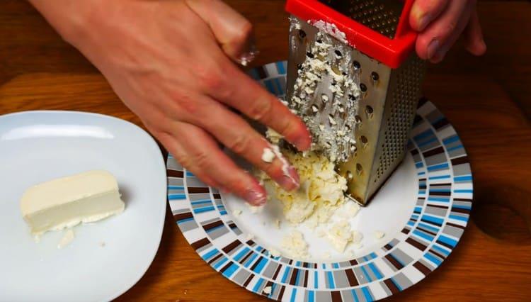 Grated feta cheese.