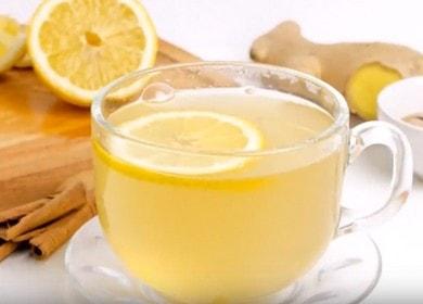 Ingwerwurzel zur Heilung von Tee: Ein einfaches Rezept mit einem Foto.