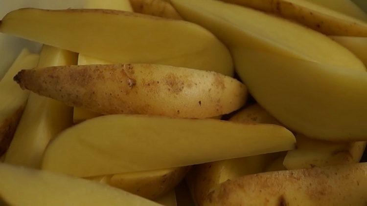 Kartoffeln hacken